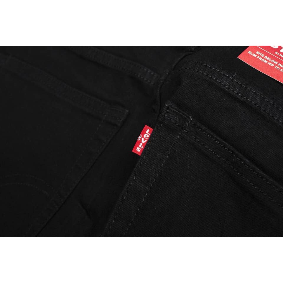 Quần Jean đen nam Levi ⚡ 𝗛𝗮̀𝗻𝗴 𝗰𝗮𝗼 𝗰𝗮̂́𝗽 ⚡ Quần bò đẹp dòng 511, Ống đứng, co giãn 4 chiều thời trang | BigBuy360 - bigbuy360.vn