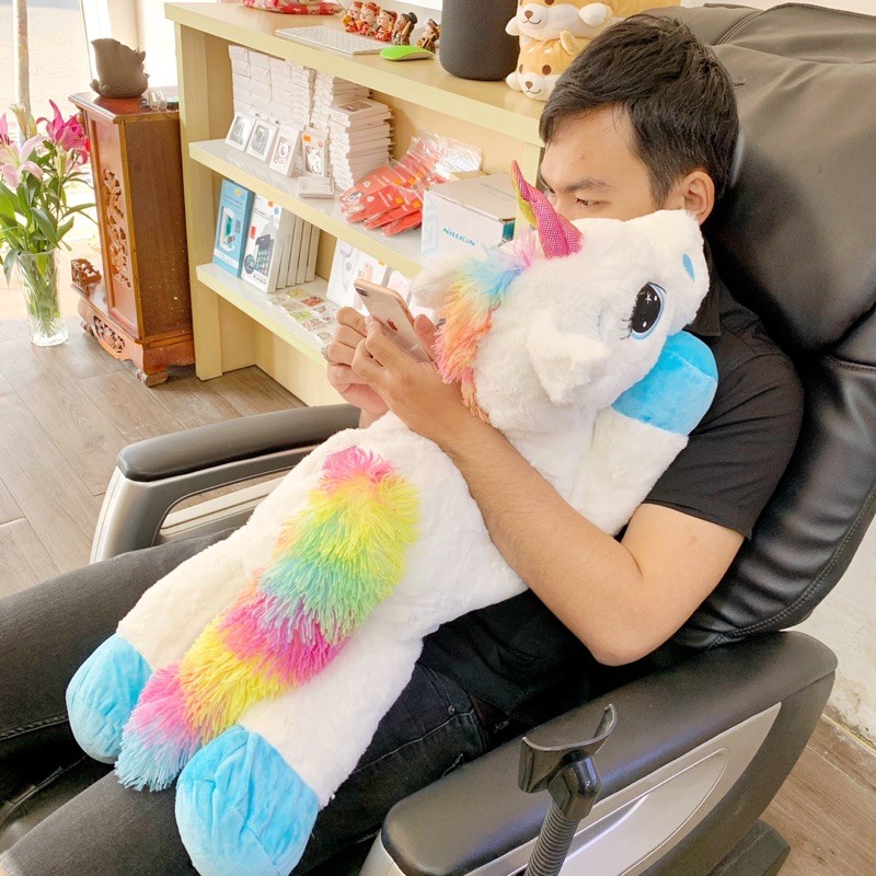 Ngựa nhồi bông Pony UniCorn cao cấp- Quà lưu niệm , gấu bông ngựa Pony siêu mềm, mịn