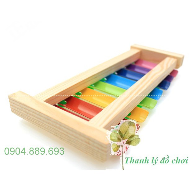 Đồ chơi gỗ đàn piano xylophone 8 thanh cho bé