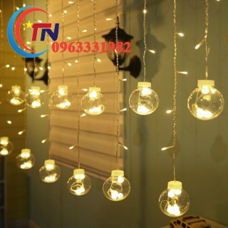 Bộ rèm treo quả cầu pha lê led 3m x 1,2m