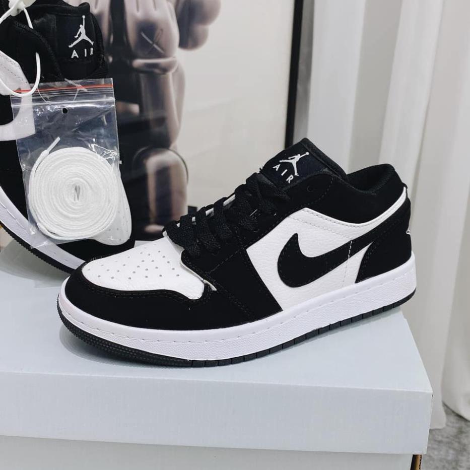 Giày thể thao JD1 đen trắng_Giày sneaker Jordan 1 low black white basic unisex