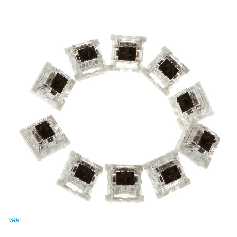 Set 10 công tắc bàn phím cơ 3 pin màu đen/nâu