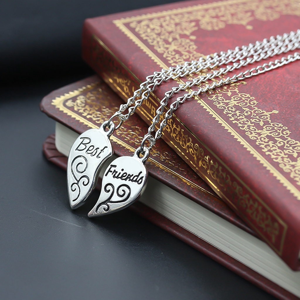 Set 2 dây chuyền ghép hình trái tim cho cặp bạn thân