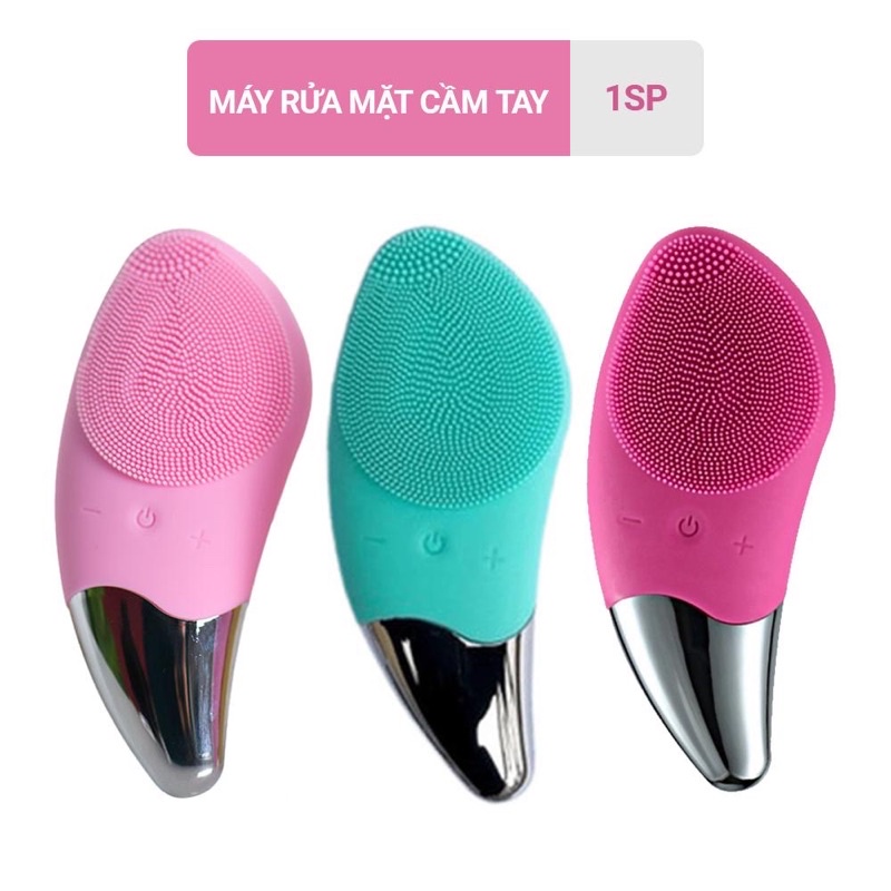 MÁY RỬA MẶT MASSAGE NÂNG CƠ MẶT 3IN1 SONIC FACIAL BRUSH CAO CẤP - tích hợp sóng âm BR-020 - Công Nghệ Mới Làm Sạch Da