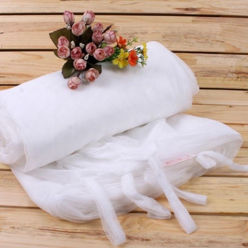 Màn tuyn hoa lụa dầy dặn cao cấp chống muỗi hiệu quả