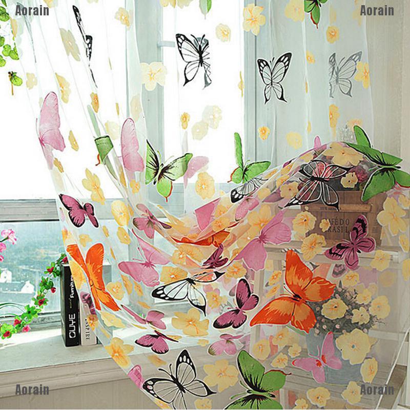 Rèm Cửa Sổ Với Họa Tiết Bướm Kích Thước 1M x 2M