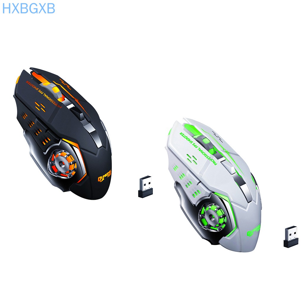 Chuột Máy Tính Không Dây 7 Màu 2.4g 6 Nút Bấm Dùng Để Chơi Game