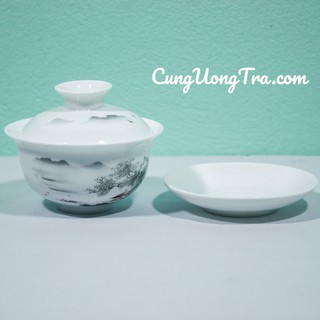 Chén Khải Uống Trà - Chén Khải Sứ