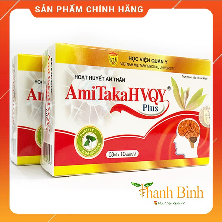 Combo 2 Hộp Hoạt Huyết An Thần [Chính Hãng] Amitaka Plus Học Viện Quân Y