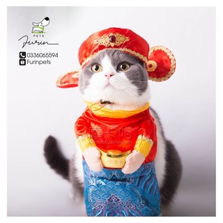 Áo Thần Tài cho thú cưng