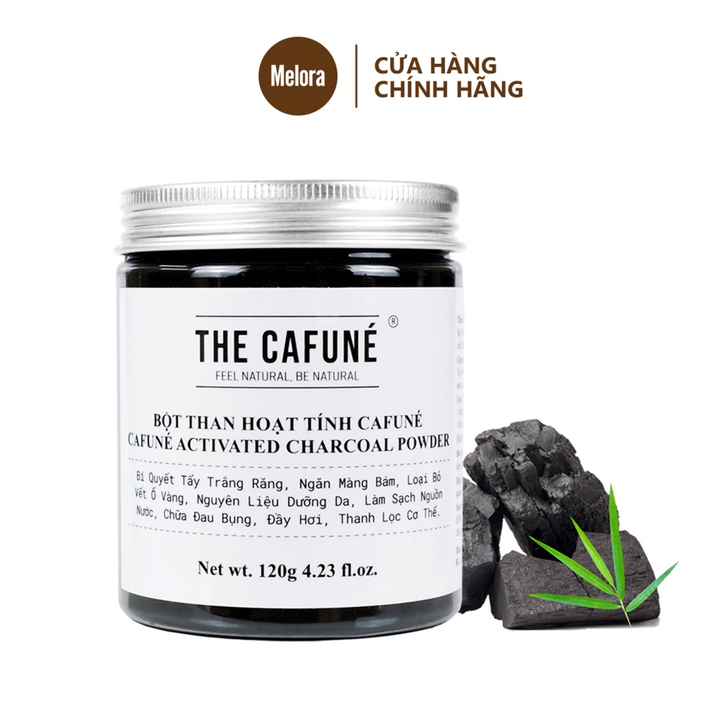 Than hoạt tính trắng răng hữu cơ Cafuné | Nhập Khẩu Nhật Bản | Giúp răng trắng sáng ,sạch mảng bám hiệu quả 120g