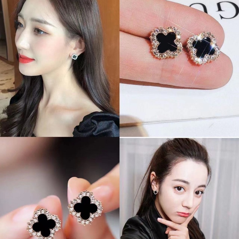 [Giảm Giá Đặc Biệt 12 Thời Trang Sale1 10K Khuyên Tai Hình Cỏ Bốn Lá Đáng Yêu 50K
