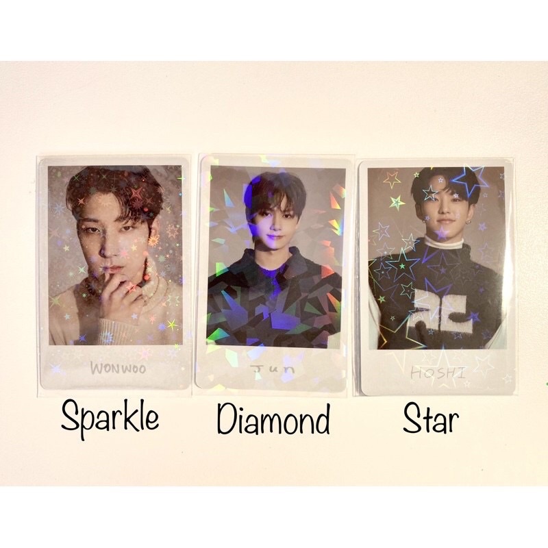 Sleeves hologram - ngôi sao lớn star (có dán - size 57x87mm)