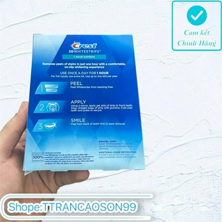 Miếng dán trắng răng Crest 3D White - Mỹ