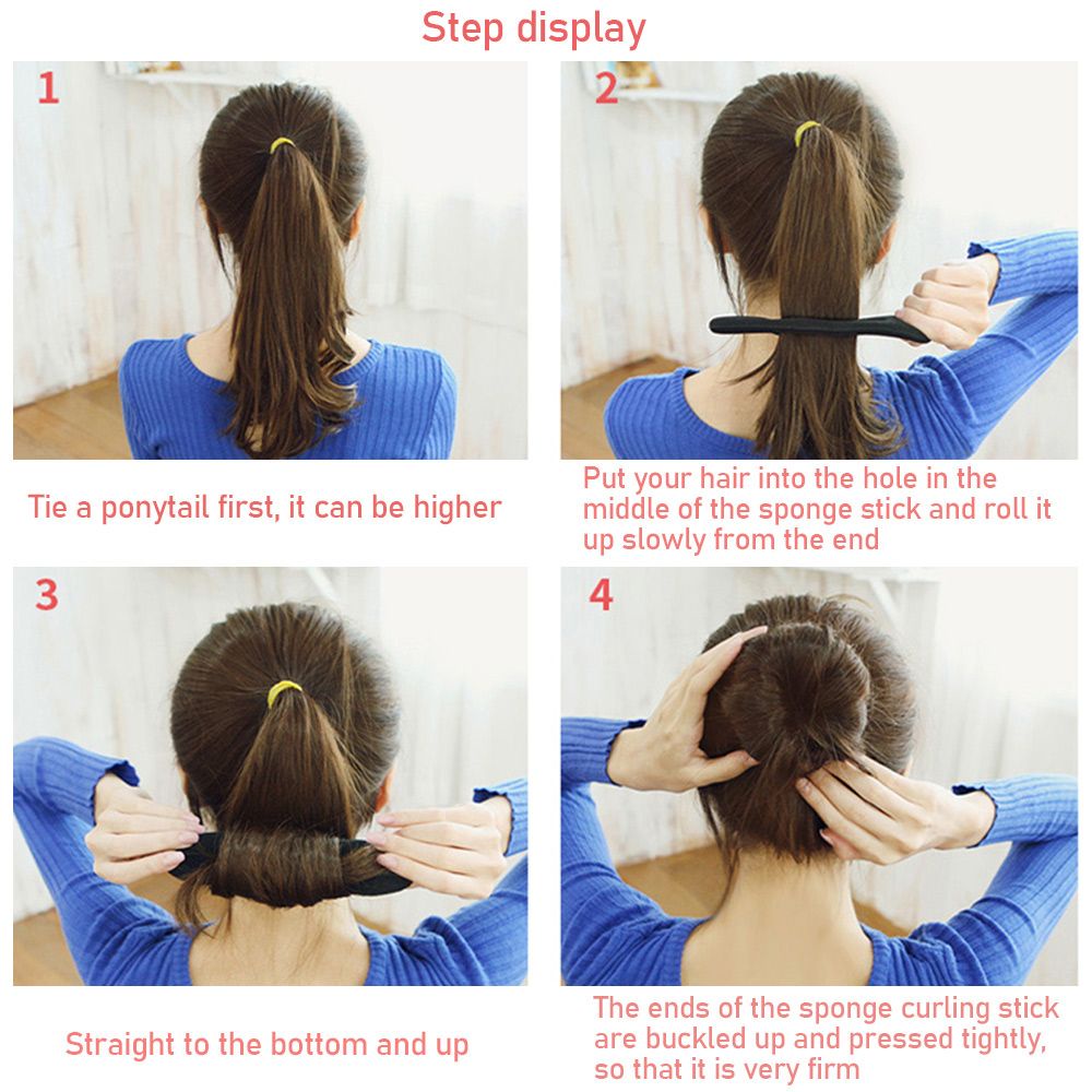 Dụng Cụ Búi Tóc Bằng Xốp Thiết Kế Dễ Thương Cho Nữ