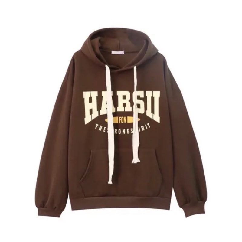 Áo nỉ Hoodie HARSII  Form Rộng, tay phồng nam nữ mặc đều được phong cách trẻ trung đường phố hot hit/ Hường khểnh Shop.