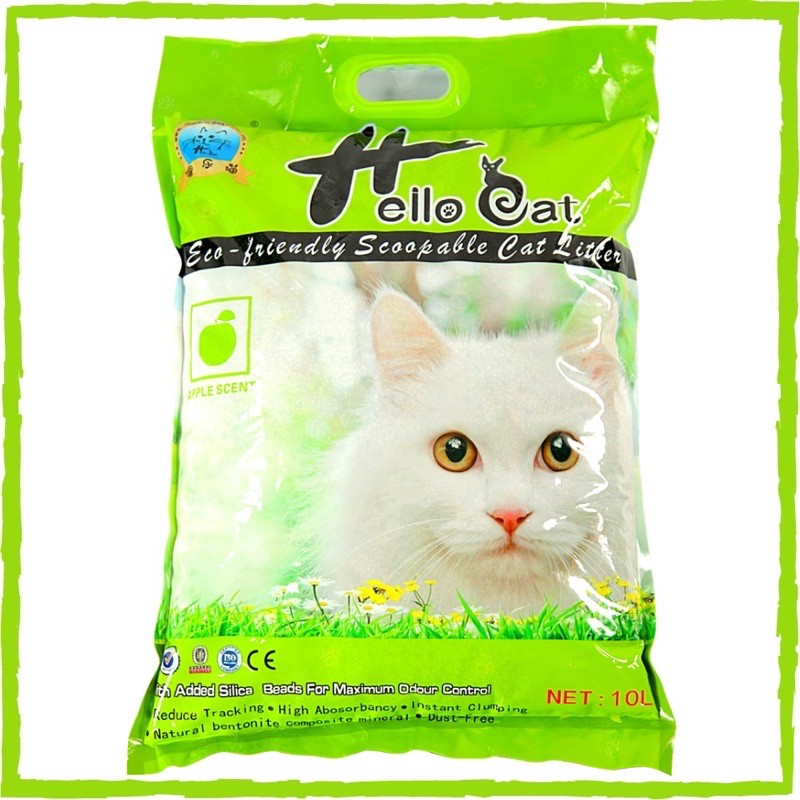 Cát Vệ Sinh Cho Mèo Hello Cat 10 Lít