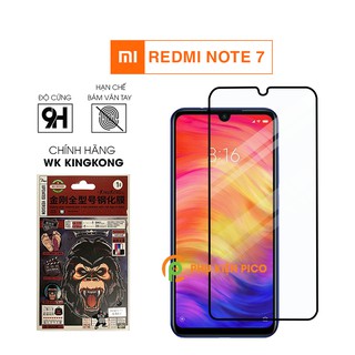 Kính cường lực Redmi Note 7 chính hãng KingKong WK độ cứng 9H – Dán màn hình Xiaomi Redmi Note 7