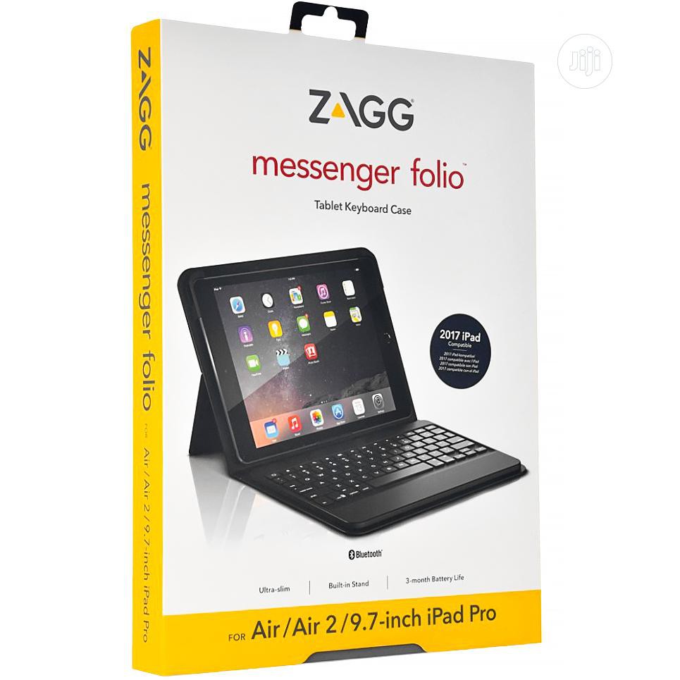 Ốp Lưng Kèm Bàn Phím Hiệu ZAGG Messenger Folio Dành Cho IPad Air 2- Kết Nối Bluetooth - Bảo Hành 1 Năm