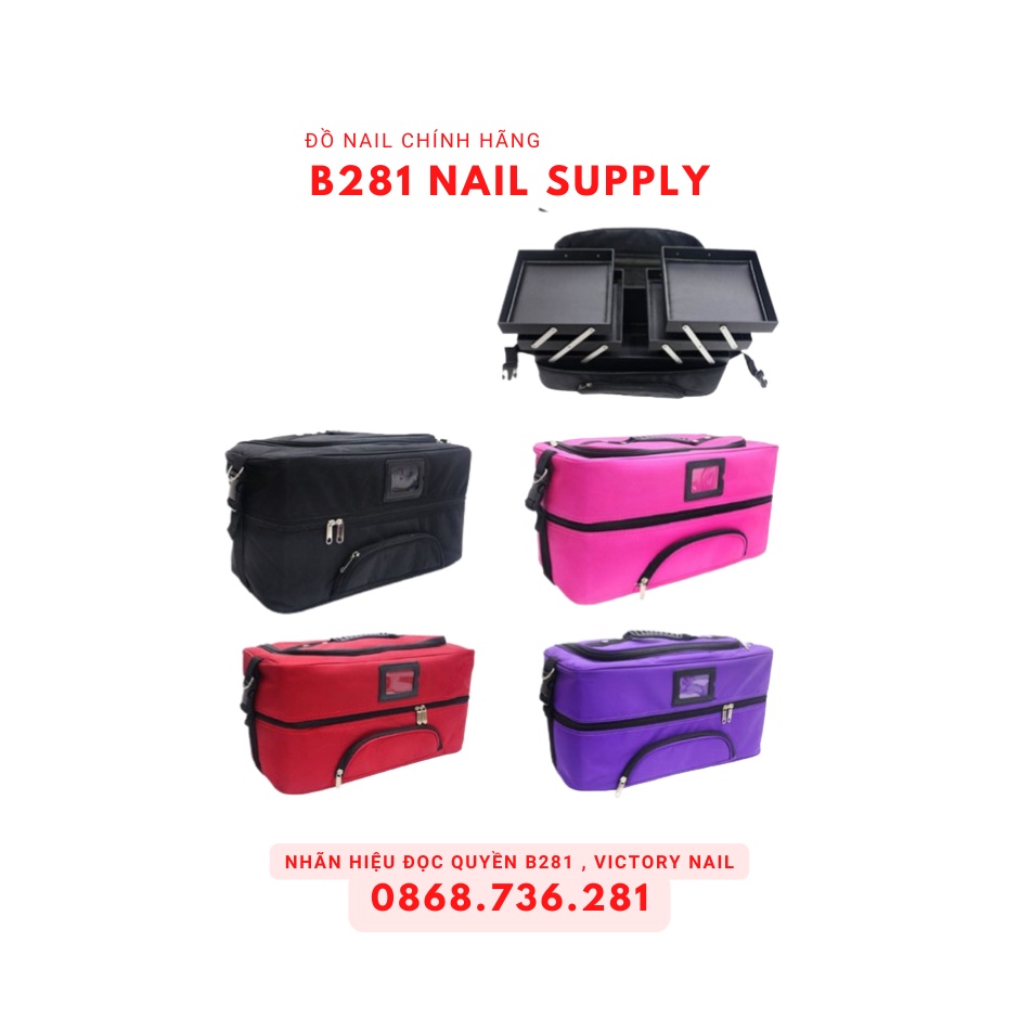 Cốp Vải Đựng Đồ Nail Mi Cỡ Lớn 43x23x23cm
