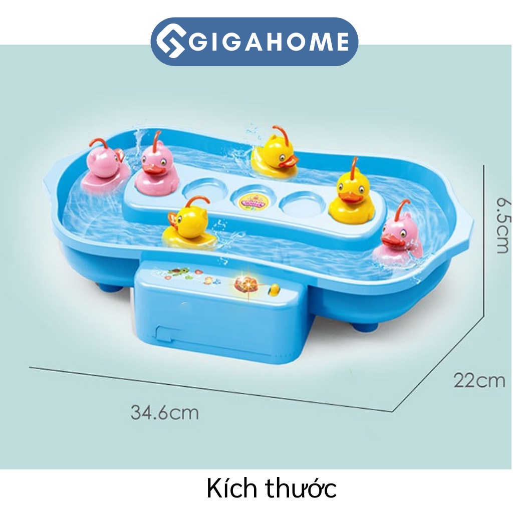 Bộ Đồ Chơi Câu Cá, Câu Vịt Biển Đảo GIGAHOME Có Âm Nhạc Và Đèn Led Thú Vị 7334