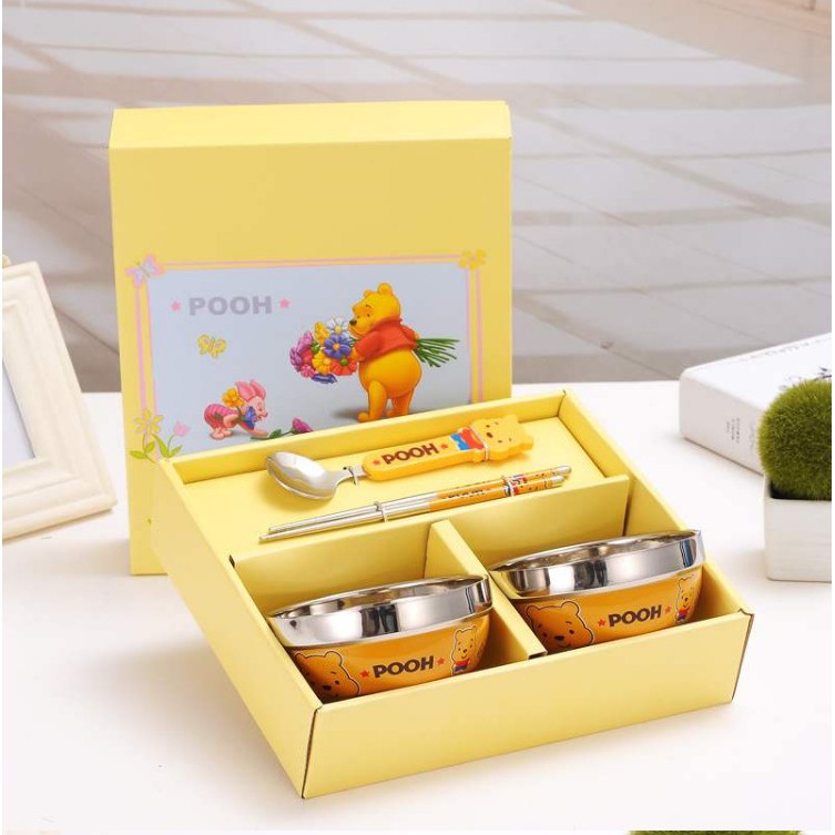 Bộ chén muỗng nĩa doremon - kitty cho bé