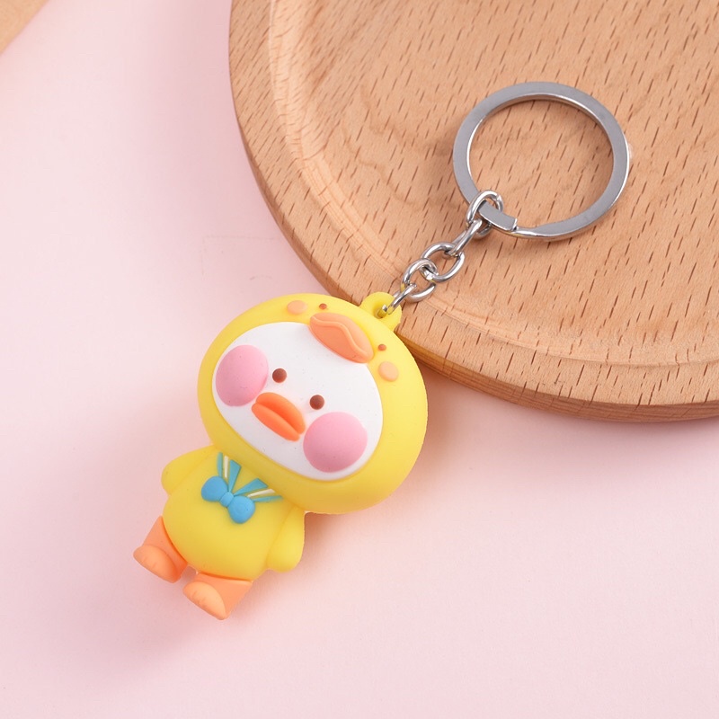 [RẺ VÔ ĐỊCH] Móc Khoá Chú Vịt Má Hồng Xinh Xắn - Siêu Cute