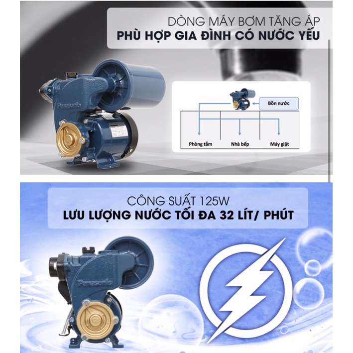 Máy bơm nước tăng áp Panasonic A-130JAK 125W
