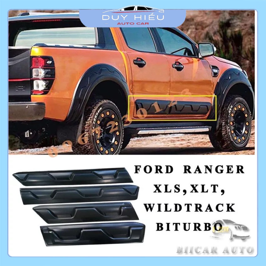 Đồ Chơi Xe Ford Ranger Nẹp Sườn Nẹp Hông Cánh Cửa Nhỏ