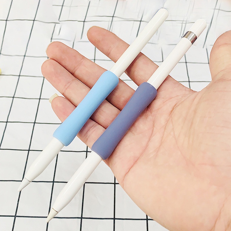 1 Vỏ Bọc Bút Cảm Ứng Bằng Silica Gel Mềm Chống Trượt Chống Sốc Tùy Chỉnh Cho Apple Pencil 1/2