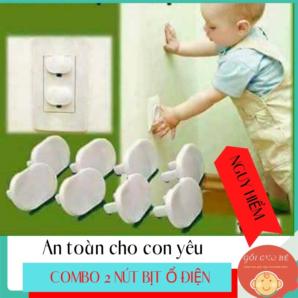 Nút bịt ổ điện 2 chân an toàn cho bé