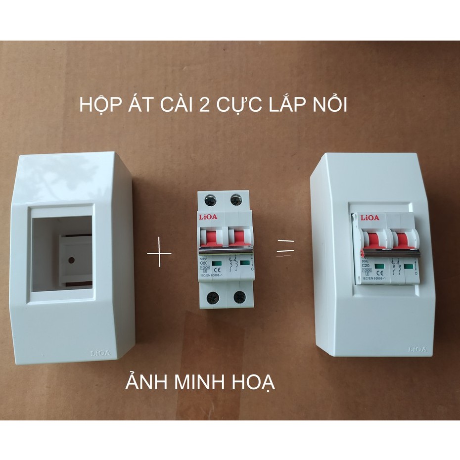 HỘP CHỨA ÁT ĐON, ÁT ĐÔI LẮP NỔI LiOA - DÙNG CHO ÁT CÀI.
