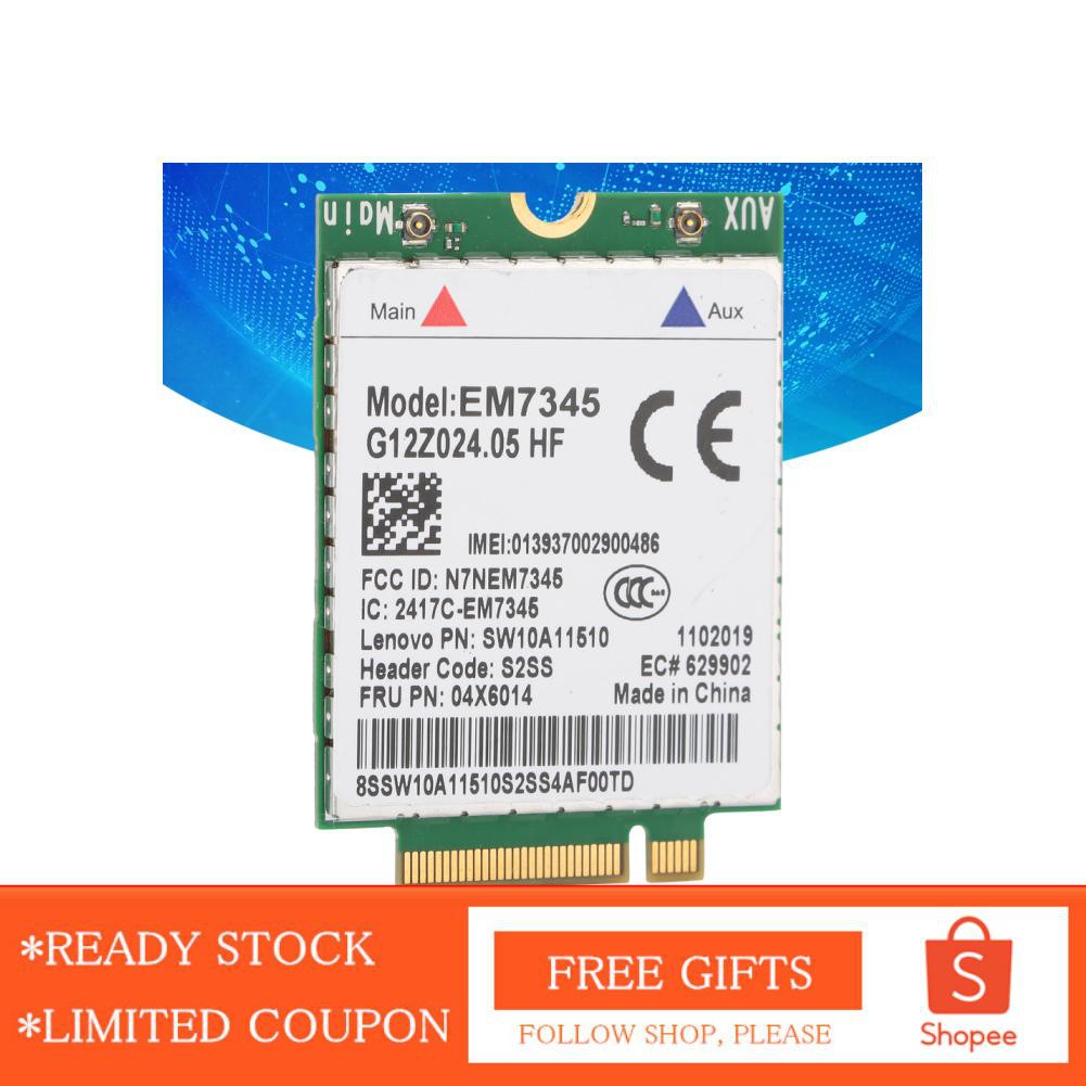 Card Mạng Không Dây Cho Lenovo Em7345 Lte 4g Module Fq 04x6014 T450 X250 X240 T440L440