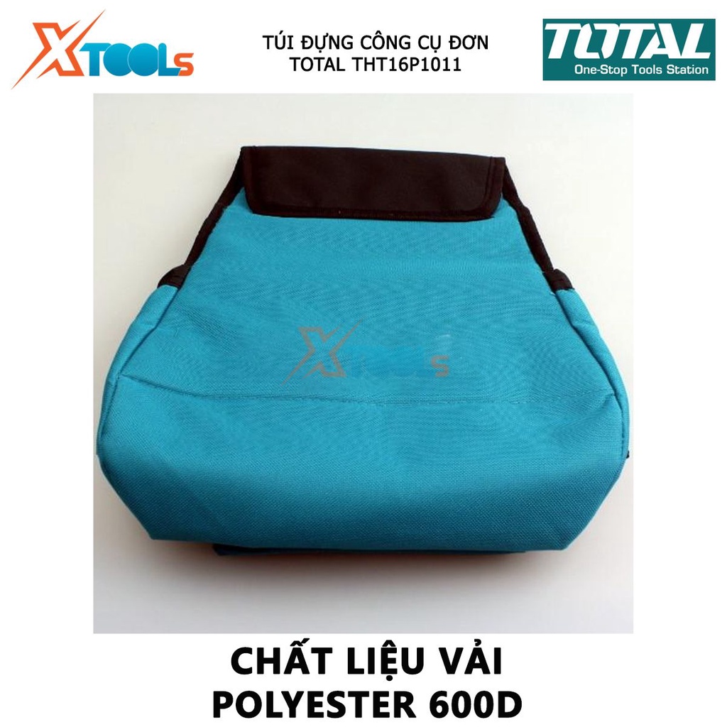 Túi đựng đồ nghề TOTAL THT16P1011 | giỏ đựng công cụ kích thước túi L32*W28cm, chất liệu vải 600D polyester chứa các thi