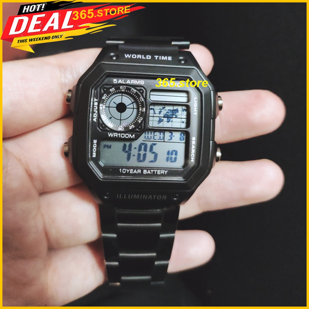 Đồng Hồ Nam Cassio AE-1200, Dây Thép Chống Rỉ, Máy Nhật Cao Cấp | BigBuy360 - bigbuy360.vn