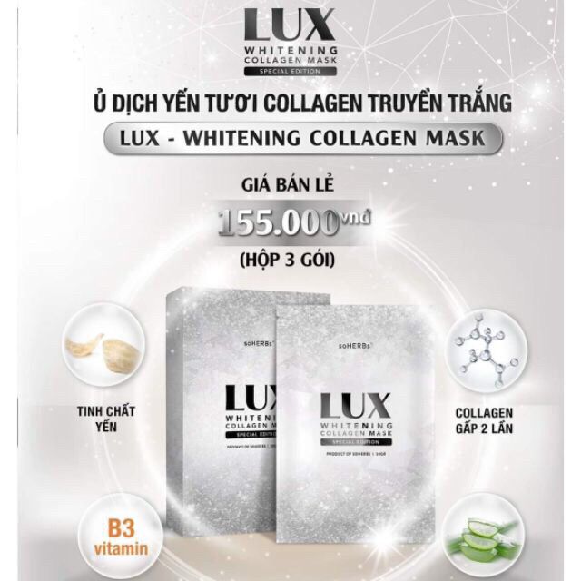 Ủ Trắng Lux Yến Tươi Collagen soHERBS | BigBuy360 - bigbuy360.vn