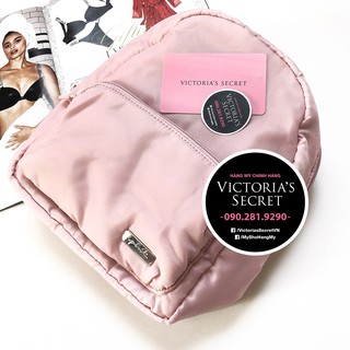 (30) Ba lô vải dù mini hồng cực xinh KT 18x22x8cm - Victoria's Secret USA