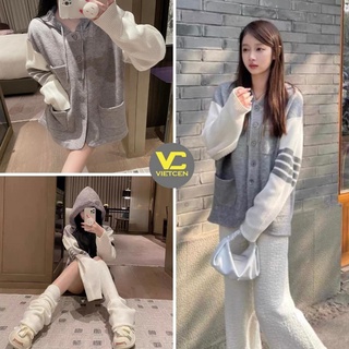 Áo khoác Cardigan viền tay thu đông ulzzang Hàn Quôc VIETCENTRE