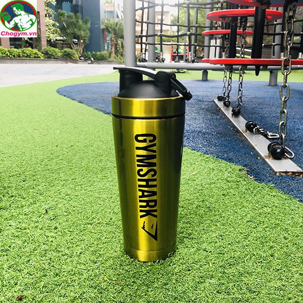 (sẵn) Bình Nước Shaker Tập GYM Inox Gymshark 2 Lớp Giữ Nhiệt