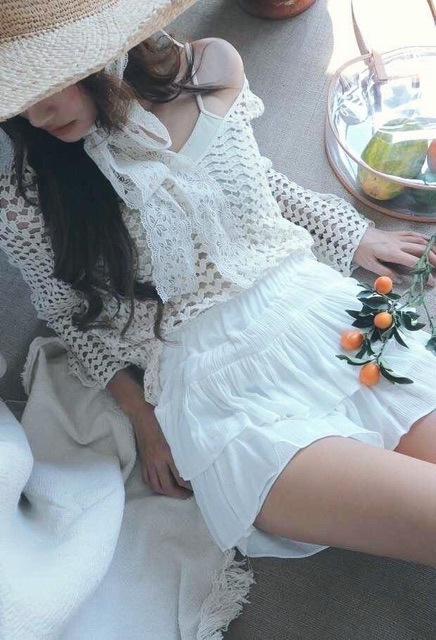 Áo khoác lưới đi biển cực xinh