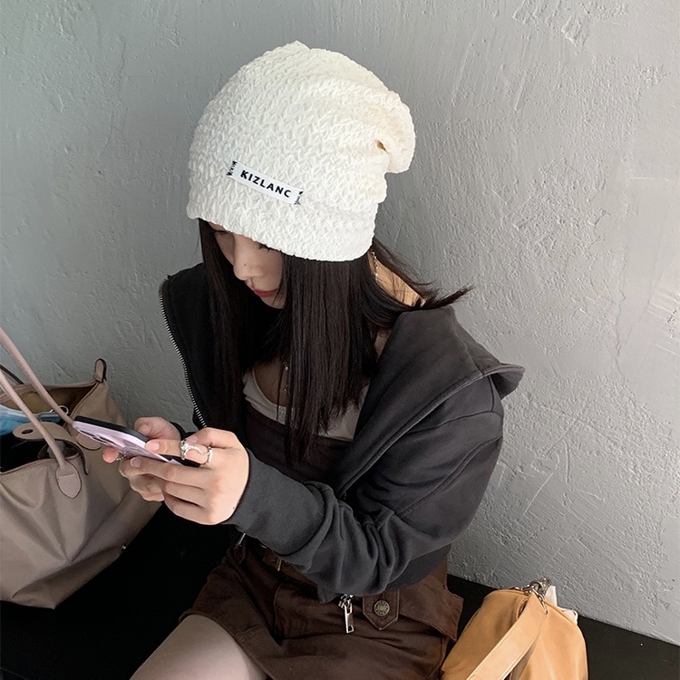 Mũ MG STUDIO vải cotton thiết kế gấp nếp