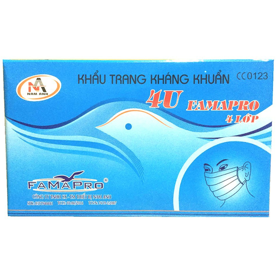 Khẩu trang y tế 4 lớp Nam Anh