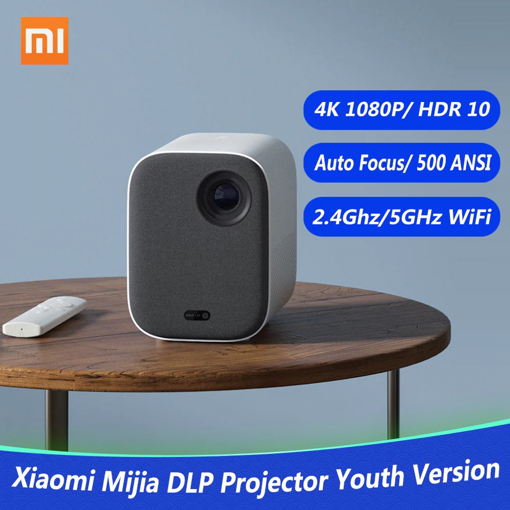 Máy chiếu Xiaomi Mi Smart Projector Mini 1080P Support 4K - Hàng Chính Hãng Digiworld