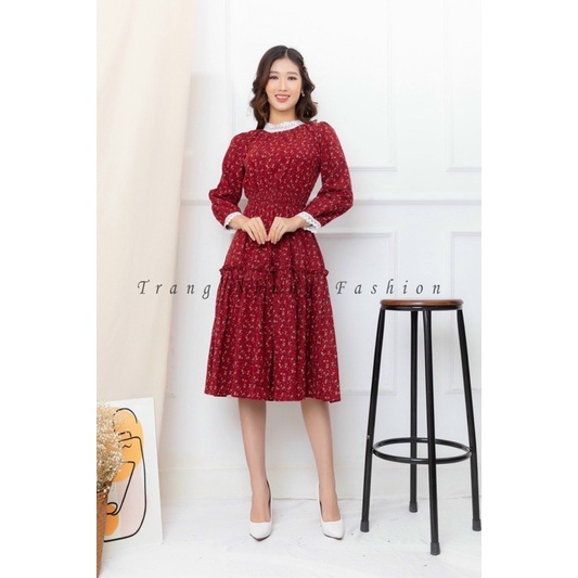 vải thô cào bông hoa dây nhỏ mềm ấm may váy,áo dài mẹ bé