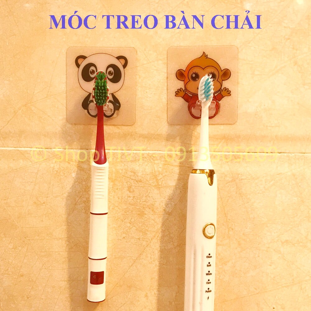 Miếng dán tường treo bàn chải, khăn mặt và nhiều đồ vật trong khu vực nhà tắm, nhà bếp, dễ làm, không khoan tường-TIVT