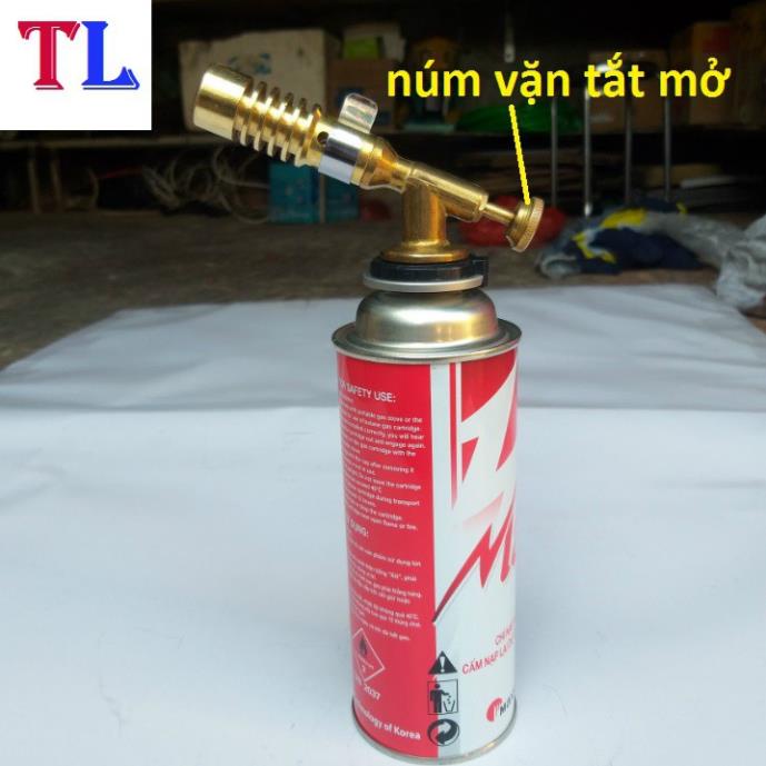 Đầu Đèn khò gas mini 1300 độ bằng đồng độ bền cao - khò lửa mini KHÒ 733