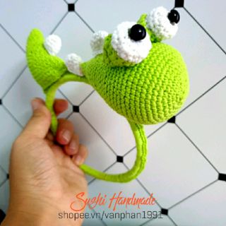 Set Nón + Giày móc len Handmade (size 3-6 tháng)