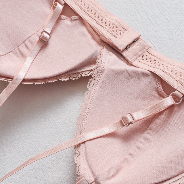 Áo Bralette kiểu Pháp không gọng mút mỏng Double T