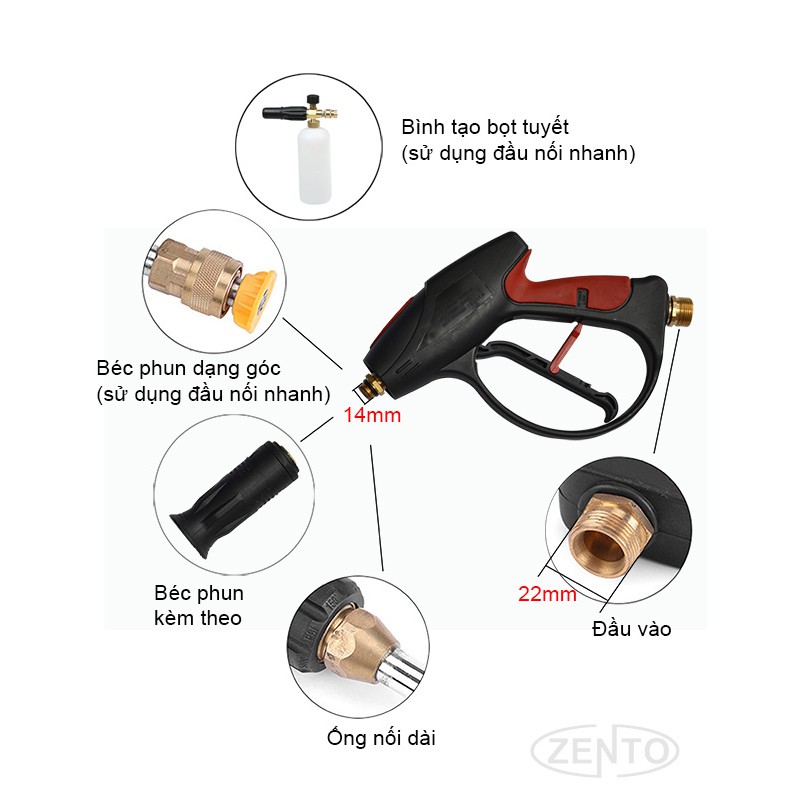 Súng phun xịt rửa xe áp lực cao PKS027