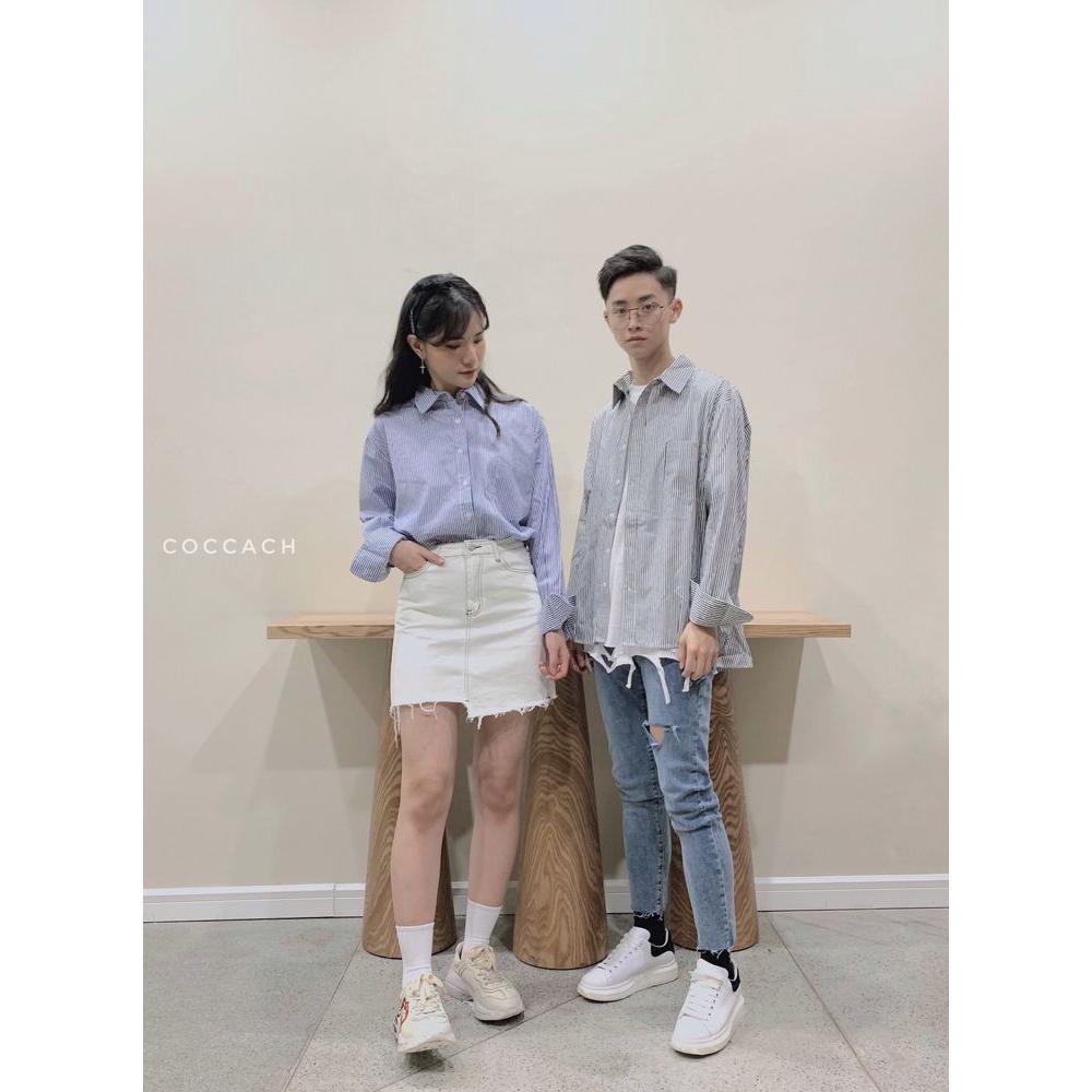 Áo sơ mi kẻ đuôi tôm SM1858